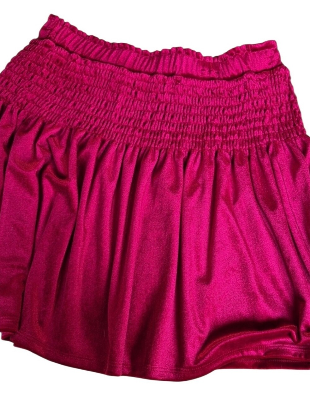 GB Girls Size L 12/14 Red Velvet Smocked Skirt New With Tags